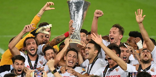 De virada, Sevilla vence Inter de Milão e conquista o hexa na Liga Europa