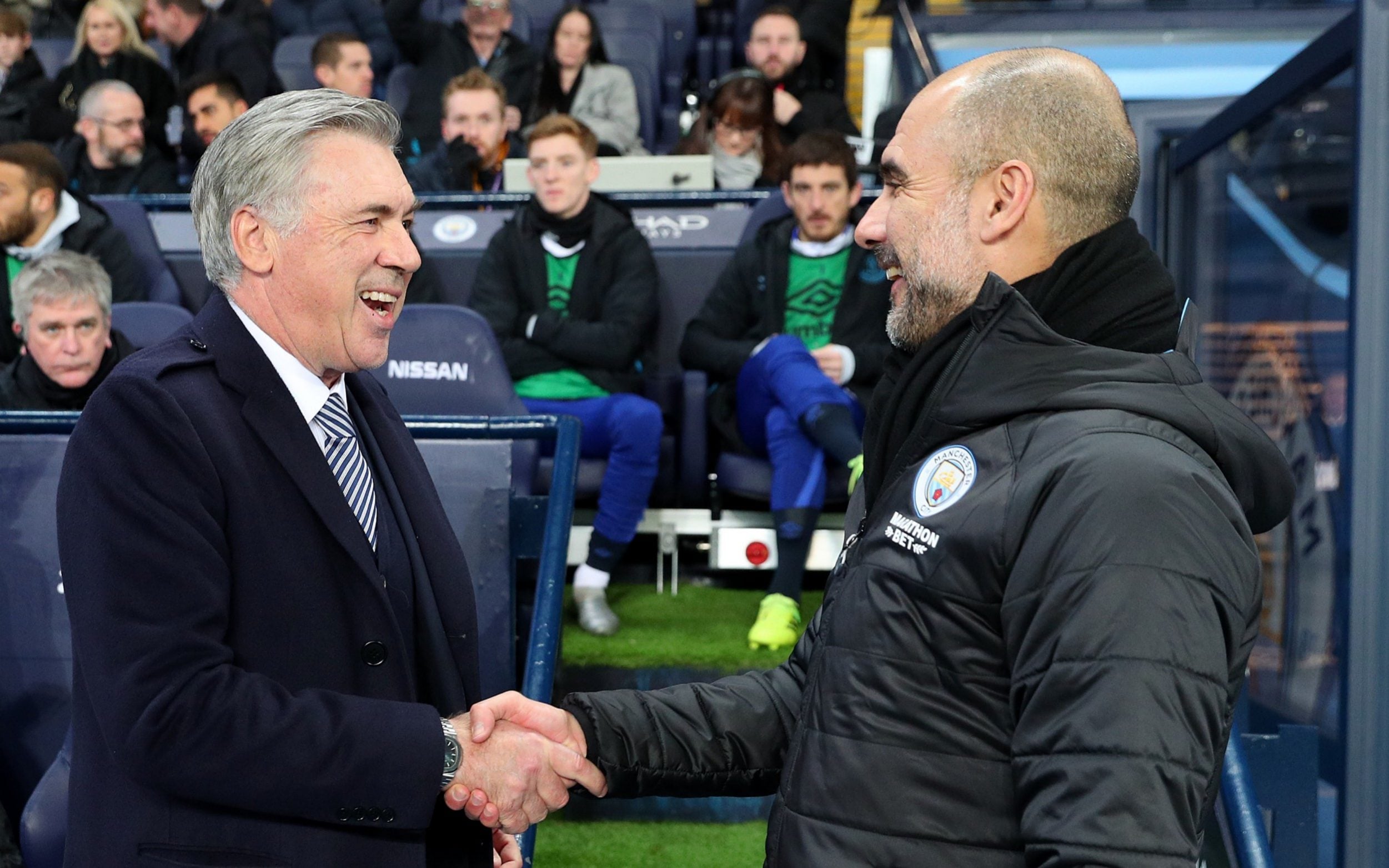 City enfrenta Everton no duelo entre Ancelotti e Guardiola
