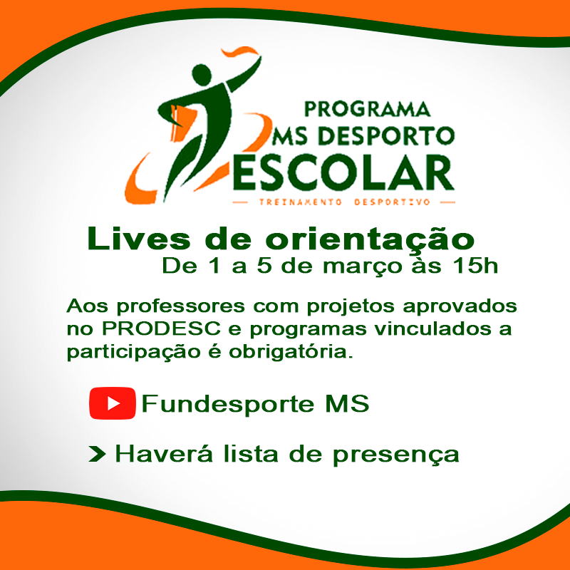 Lives da Fundesporte orientam e esclarecem dúvidas de profissionais aprovados no Prodesc
