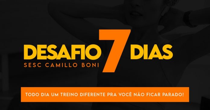 Desafio 07 Dias Sesc proporciona uma semana de treinos para fazer em casa