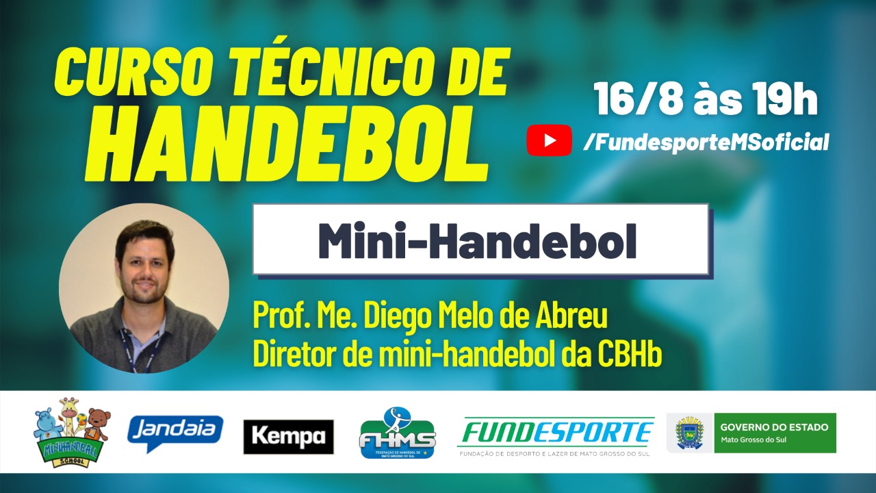Mini-handebol será abordado em curso on-line da Fundesporte