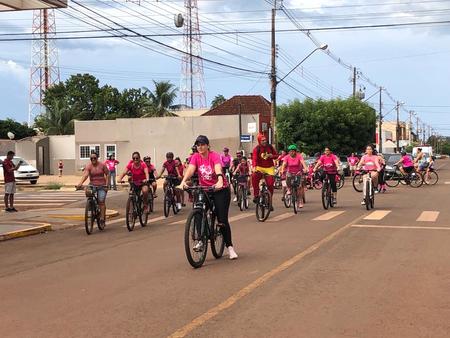 Em Sidrolândia o 1º Pedal Rosa marcou o fim do Outubro Rosa
