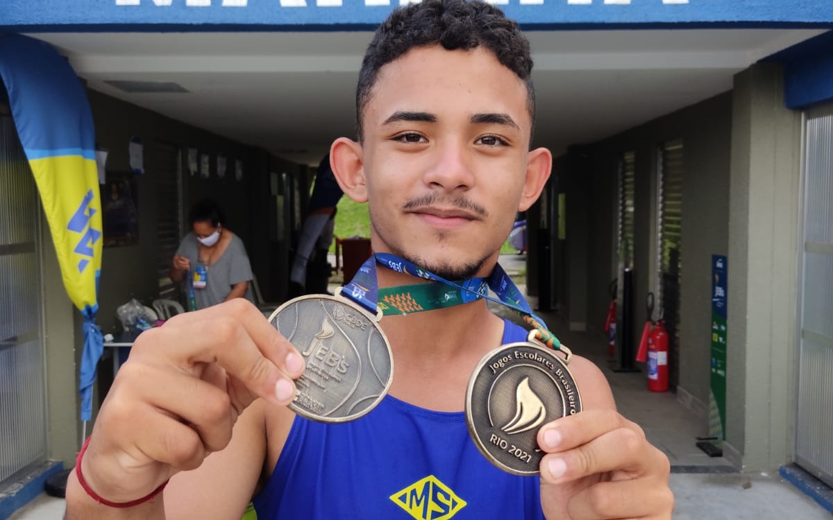 Com sobras, atleta de Ponta Porã chega ao ouro duplo no atletismo