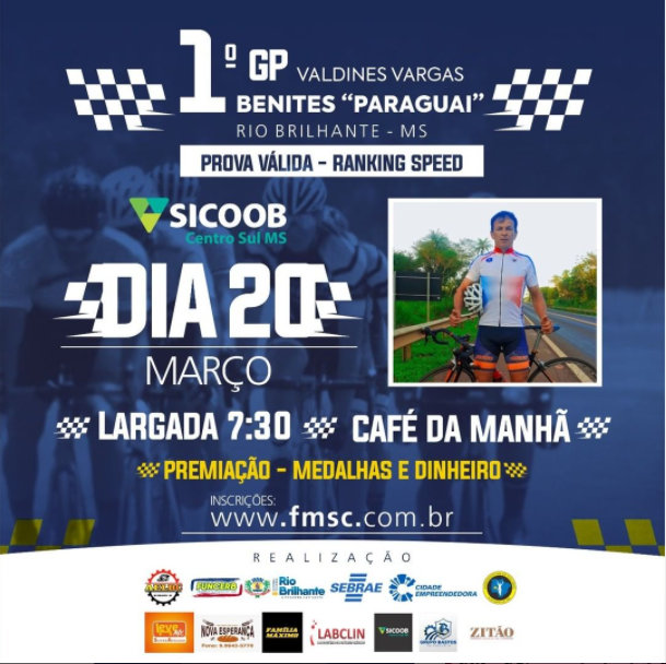 Rio Brilhante será a capital do ciclismo neste mês de março