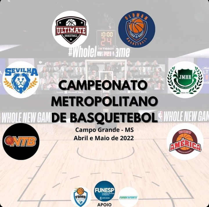 Campeonato Metropolitano de Basquetebol tem início nesta quarta