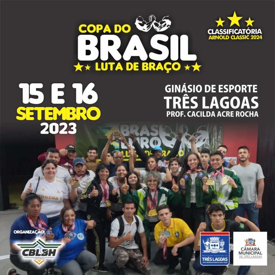 Três Lagoas sedia Copa Brasil de Luta de Braço neste fim de semana