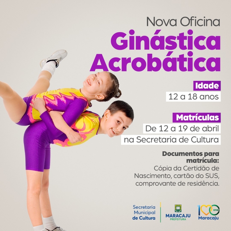 Maracaju apresenta nova oficina de Ginástica Acrobática