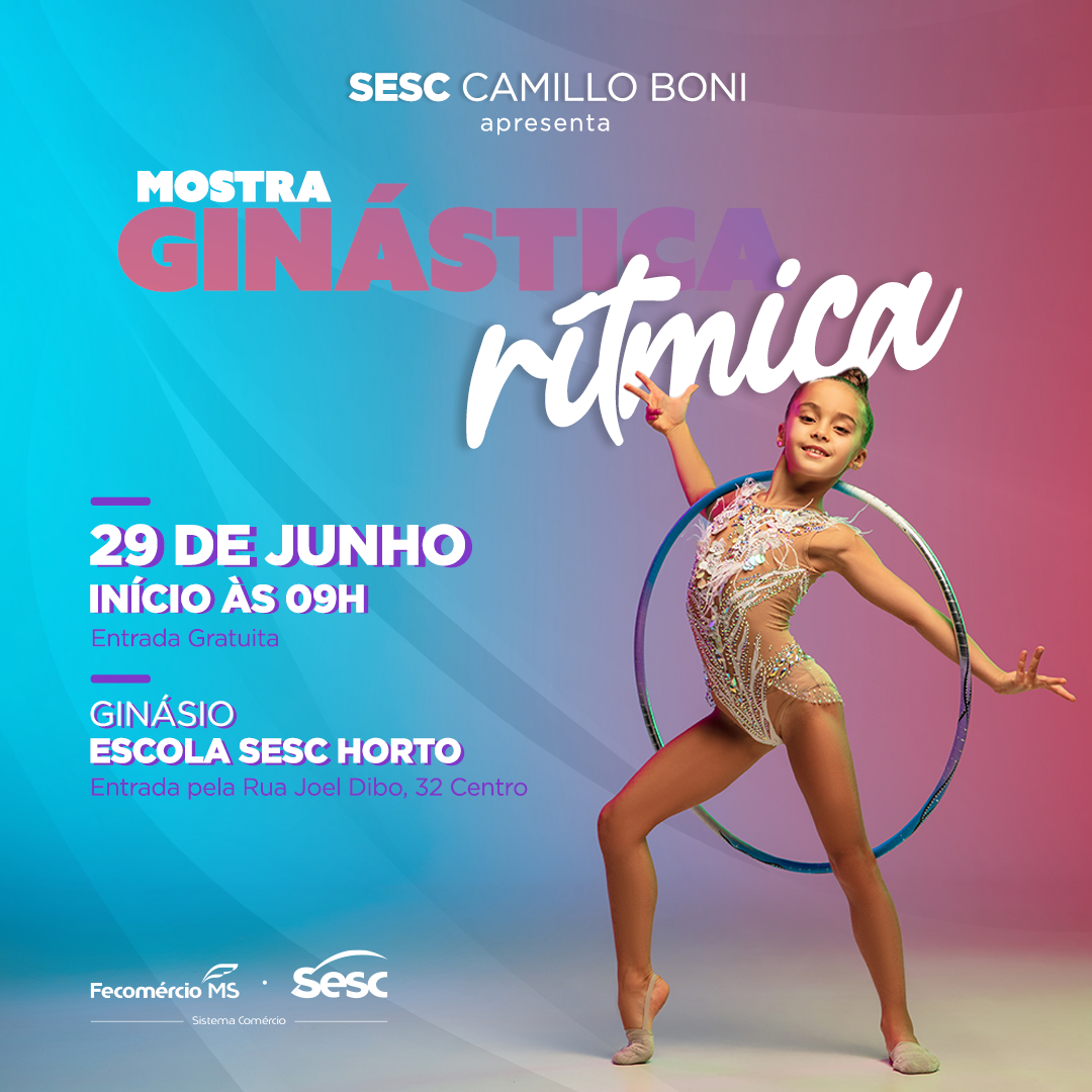 Sesc realiza 6ª Mostra de Ginástica Rítmica