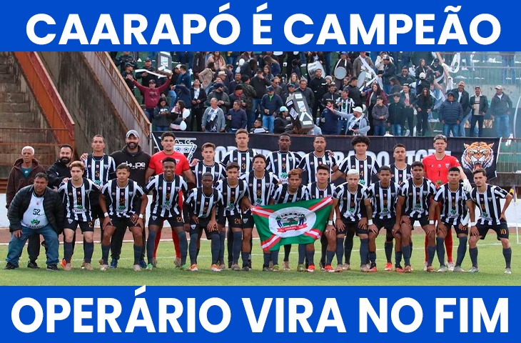 Operário de Caarapó vira no fim e fatura título inédito do Estadual Sub-20