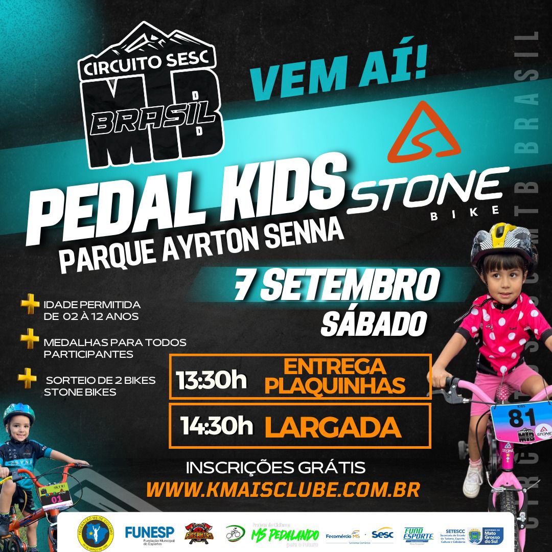 Circuito Sesc MTB Brasil Pedal Kids acontece no Parque Ayrton Senna