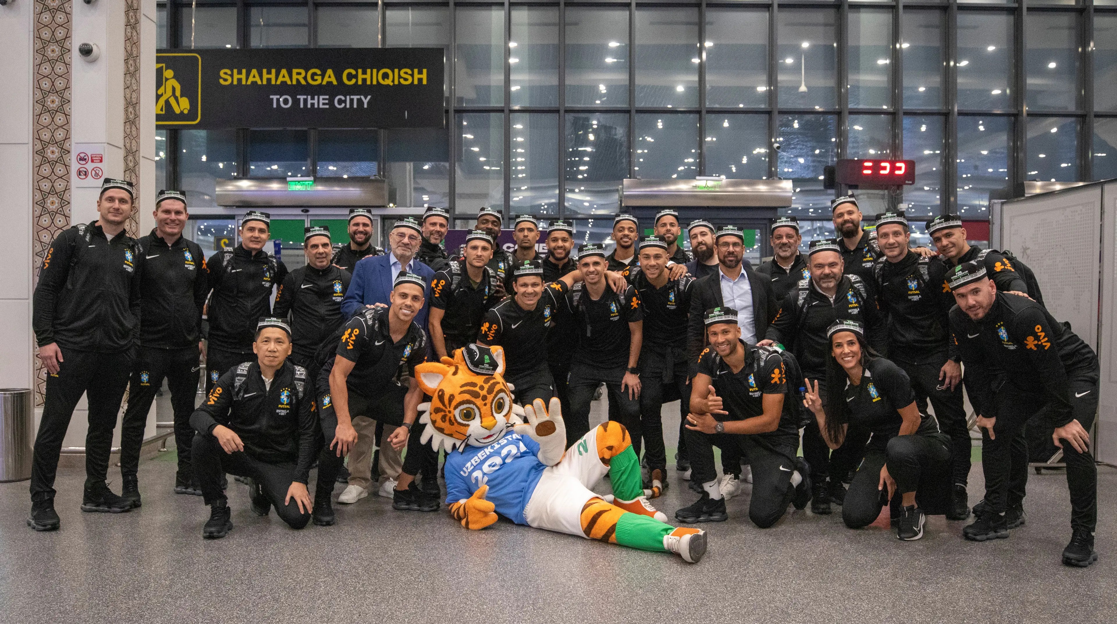 Seleção de Futsal desembarca em Tashkent para a Copa do Mundo