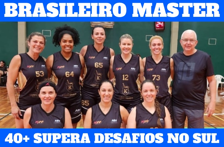 Equipe 40+ de Mato Grosso do Sul supera desafios no Brasileiro de Basquete Master