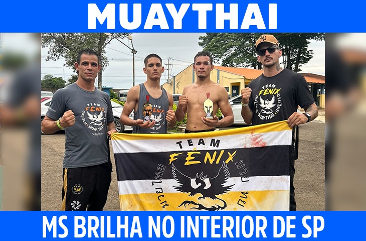 Atletas de MS vencem lutas em torneio de muaythai em SP
