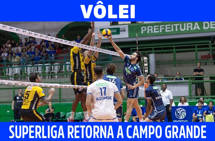Superliga Brasileira de Vôlei retorna a Campo Grande em março