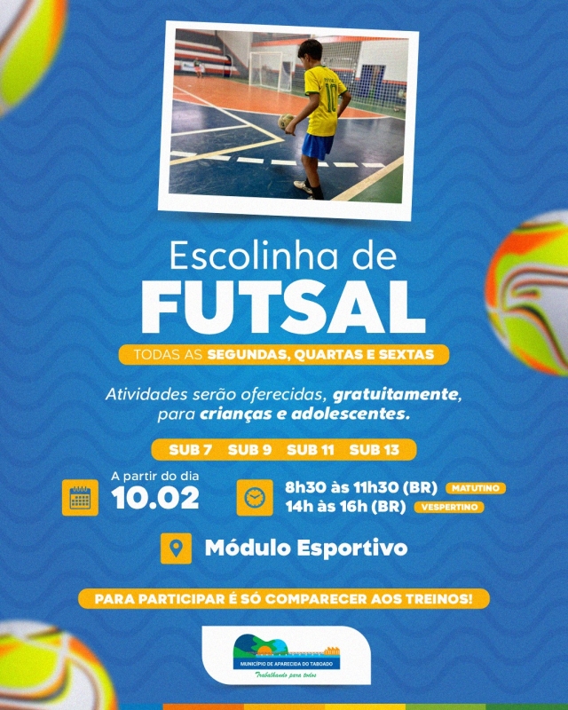 Escolinha de Futsal e de Handebol de Aparecida do Taboado estão de volta