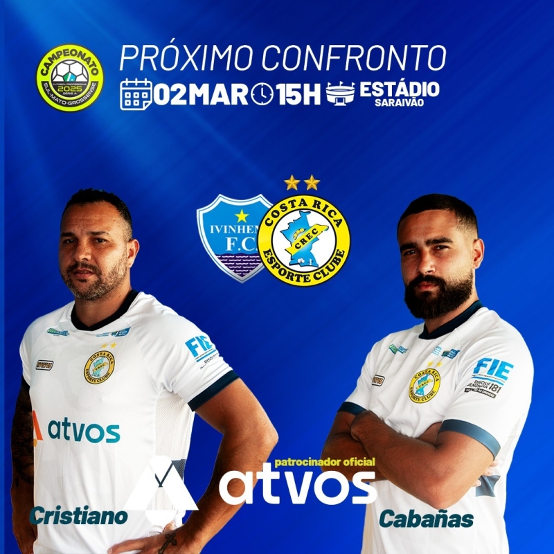 Costa Rica desafia o líder Ivinhema na última rodada do Campeonato Estadual