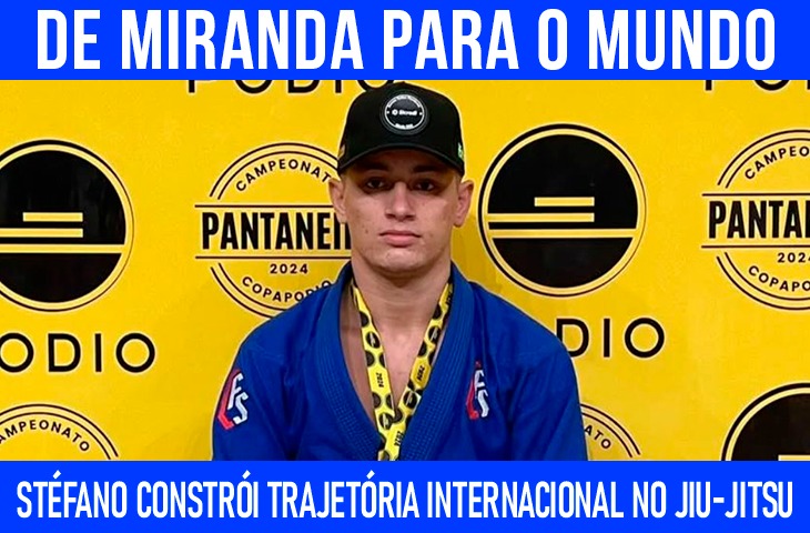 De Miranda para o mundo: Stéfano constrói trajetória internacional no jiu-jitsu