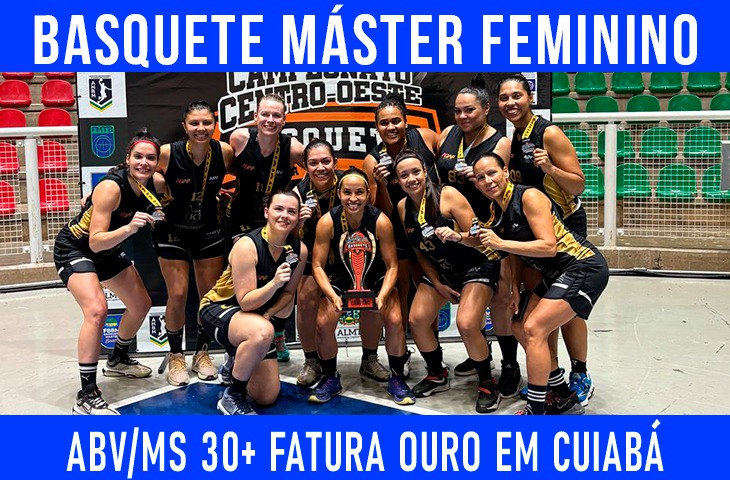 Equipe feminina 30+ da ABV-MS brilha no Centro-Oeste de Basquete Master