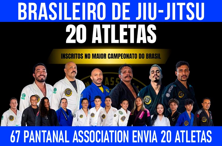 67 Pantanal Association envia 20 atletas para o Brasileiro de Jiu-Jitsu 