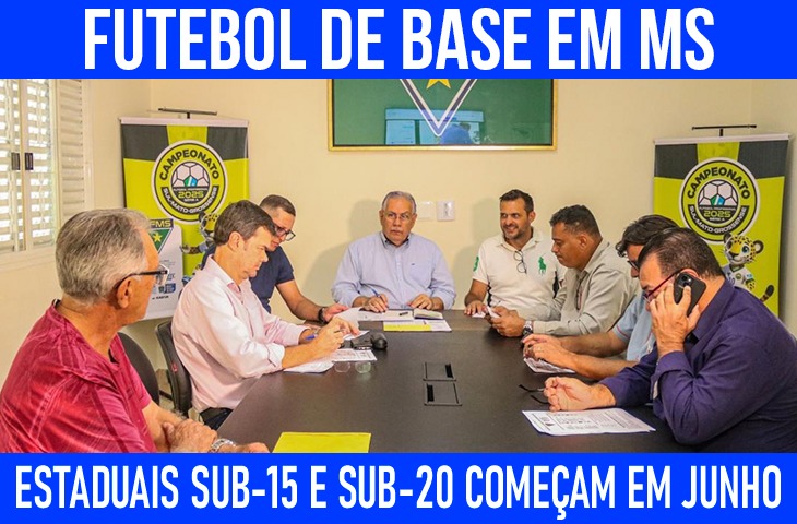 Futebol de base em MS: Estaduais Sub-15 e Sub-20 começam em junho