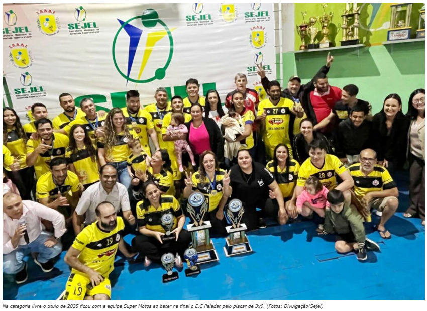 Campeonato Municipal de Futsal em Paranhos fecha temporada com festa