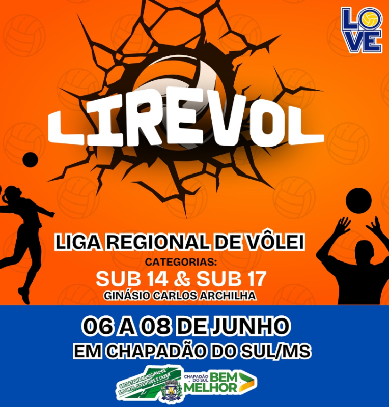 Chapadão do Sul sedia a LIREVOL – Liga Regional de Vôlei