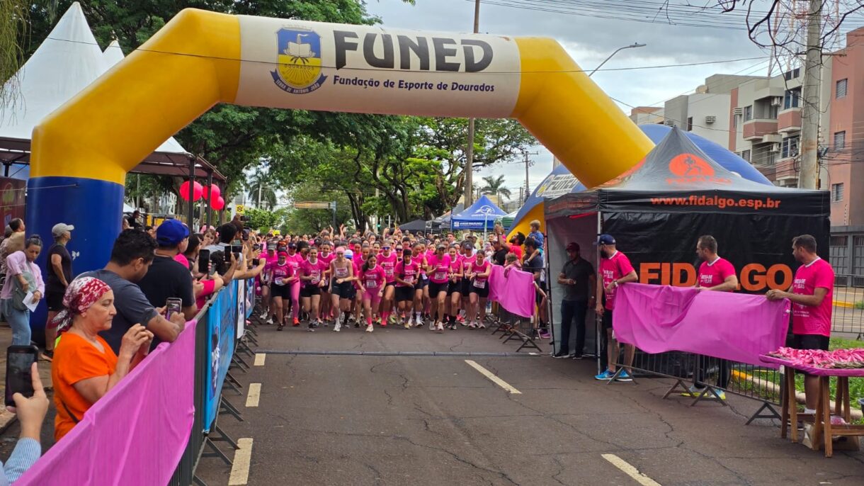 Corrida e Caminhada Rosa agitam Dourados em tarde de emoção