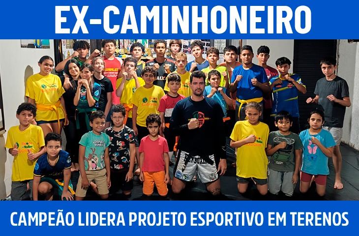 Ex-caminhoneiro, campeão pan-americano de kickboxing lidera projeto esportivo em Terenos