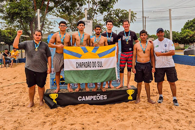 Chapadão do Sul participou do Festival de Beach Wrestling e Judô