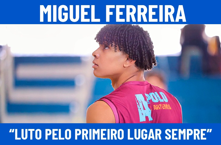 Com apenas 17 anos, Miguel Ferreira enfrenta rotina intensa e sonha com o vôlei nacional