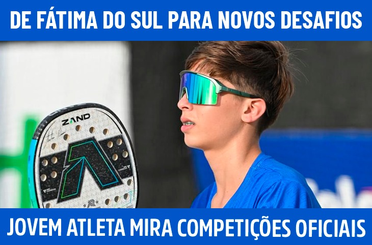 De Fátima do Sul para novos desafios: jovem atleta mira competições oficiais