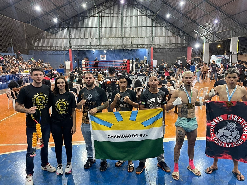 Chapadão do Sul conquista resultados expressivos na Copa MS de Muay Thai