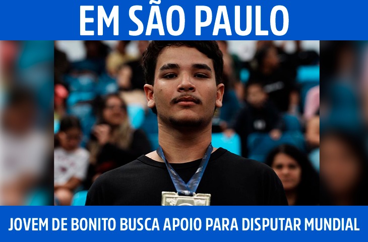 Jovem de Bonito busca apoio para disputar Mundial NoGi em São Paulo
