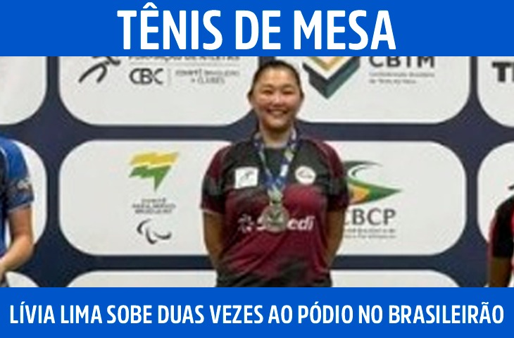 Sul-mato-grossense Lívia Lima sobe duas vezes ao pódio no Brasileirão de Verão