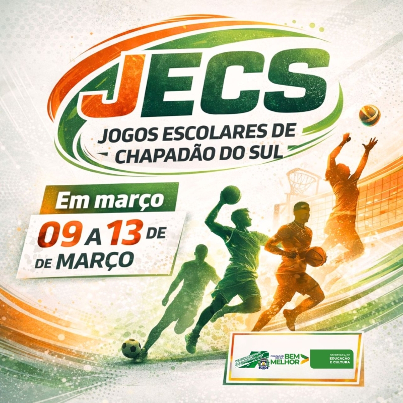 Prefeitura de Chapadão do Sul anuncia Jogos Escolares em março