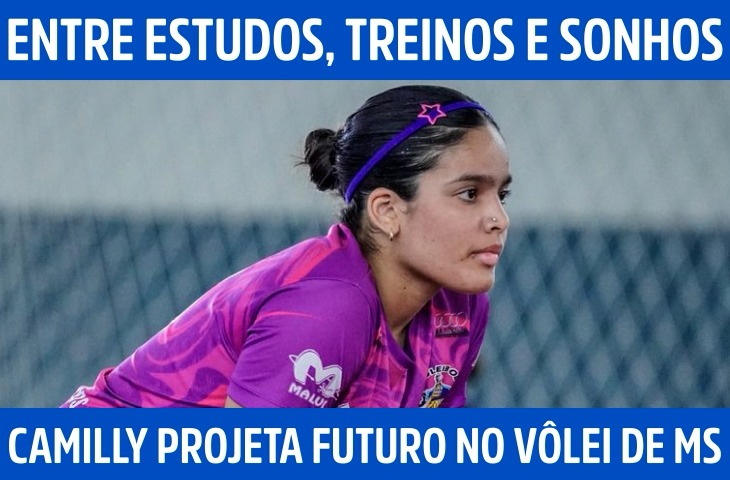 Entre estudos, treinos e sonhos: Camilly Melchiades projeta futuro no vôlei sul-mato-grossense