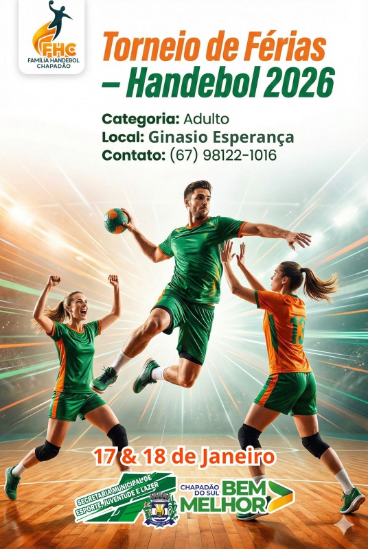 Torneio de Férias de Handebol Adulto abr...