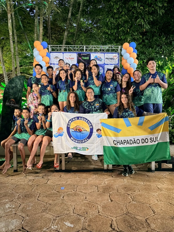 Destaque na natação: Chapadão do Sul conquista diversas medalhas no festival novos talentos 2026