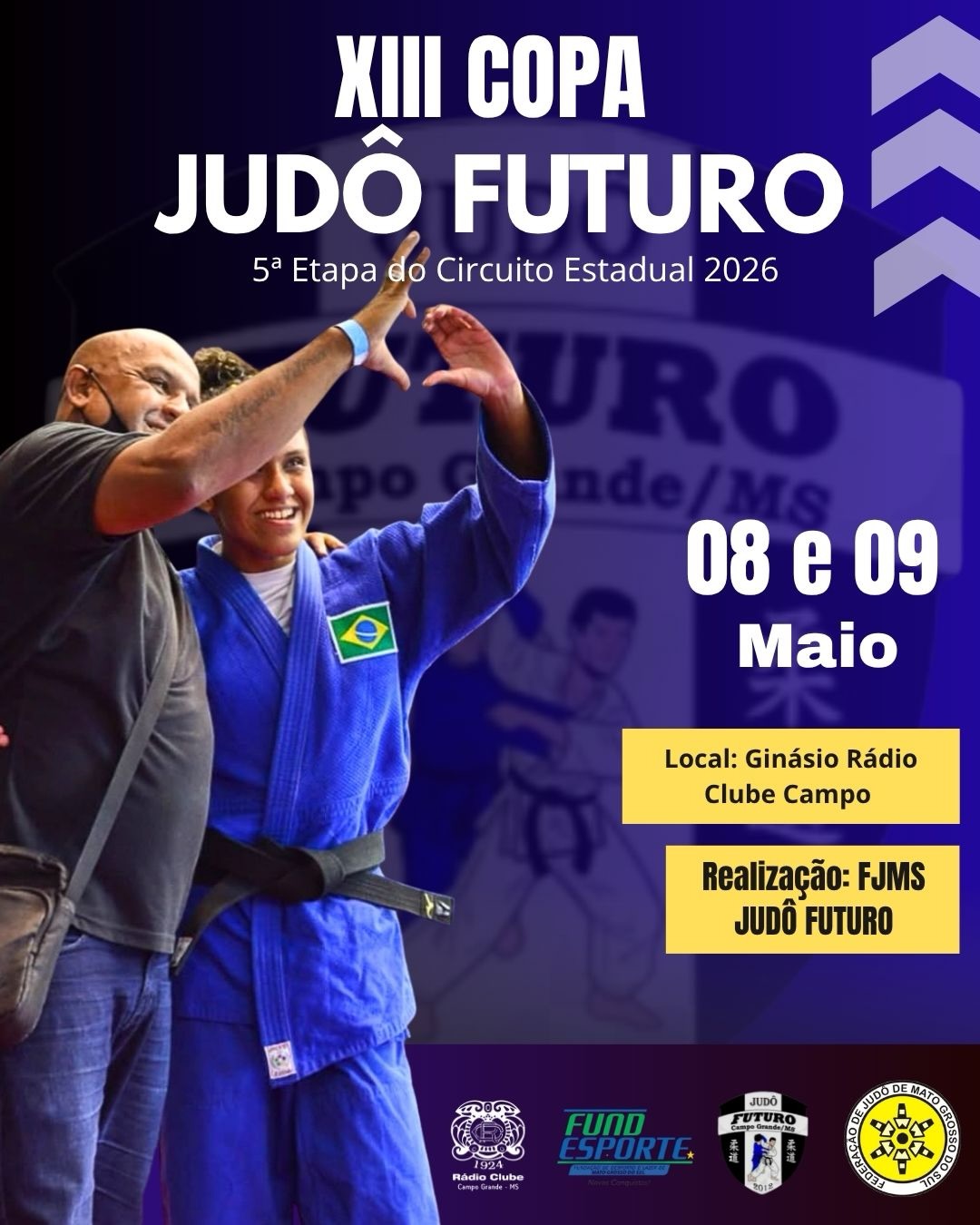 Campo Grande recebe Copa Judô Futuro com atletas de várias regiões neste fim de semana