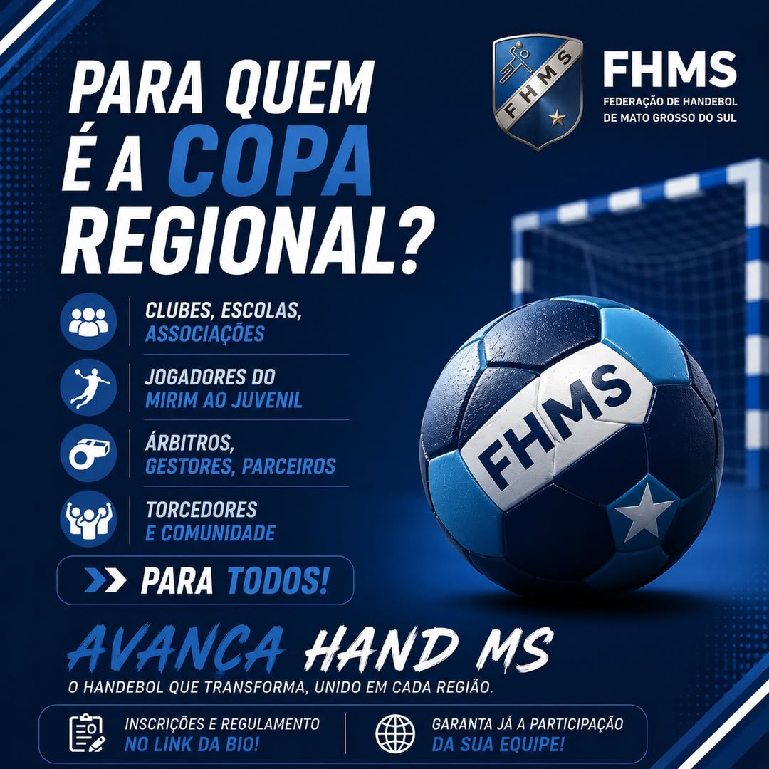 Copa Estadual de Handebol – Fase Pantanal será realizada em Aquidauana