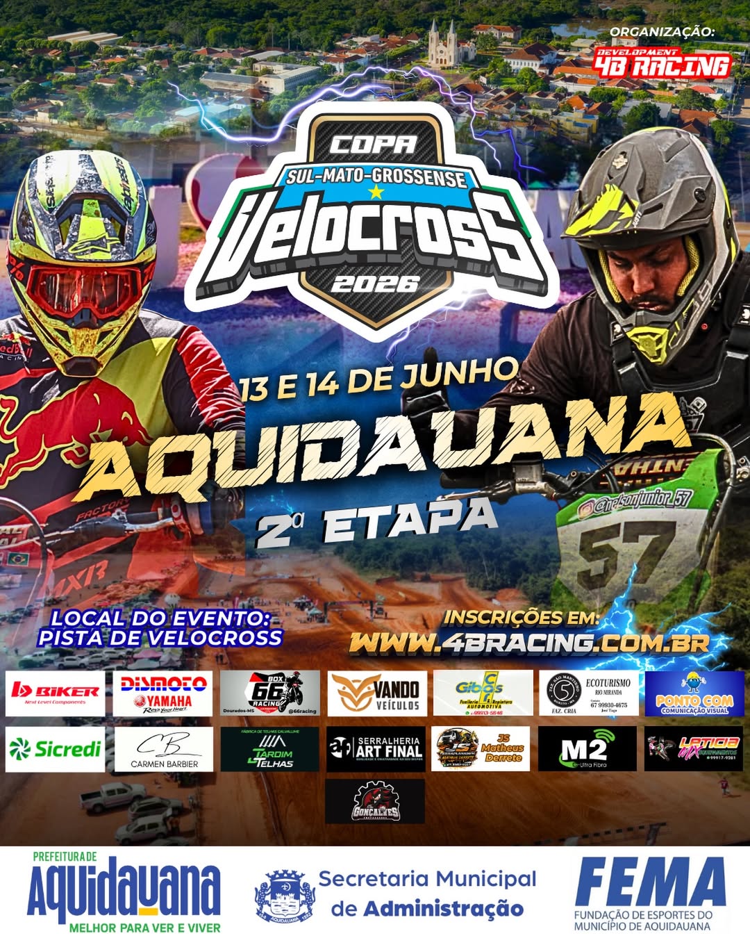 2ª etapa da 4B Racing será realizada em Aquidauana