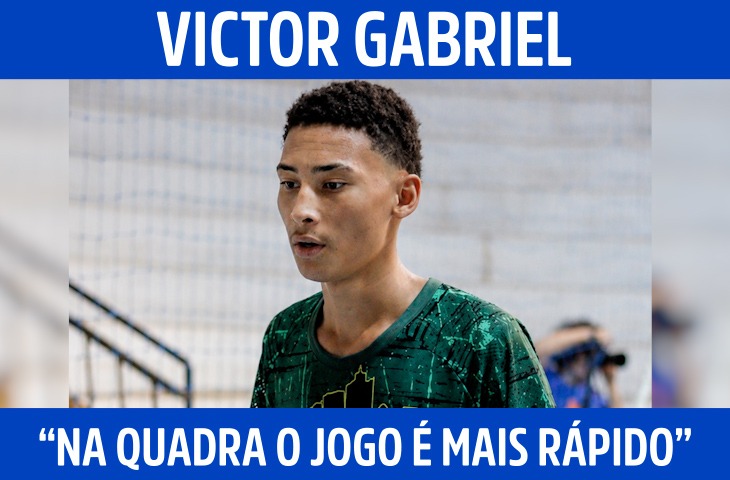“Na quadra o jogo é mais rápido”: Victor Gabriel divide rotina entre futsal, futebol e estudos