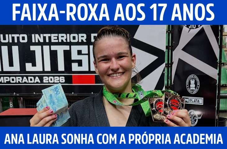 Faixa-roxa aos 17 anos, Ana Laura Pontin projeta carreira e sonha com a própria academia
