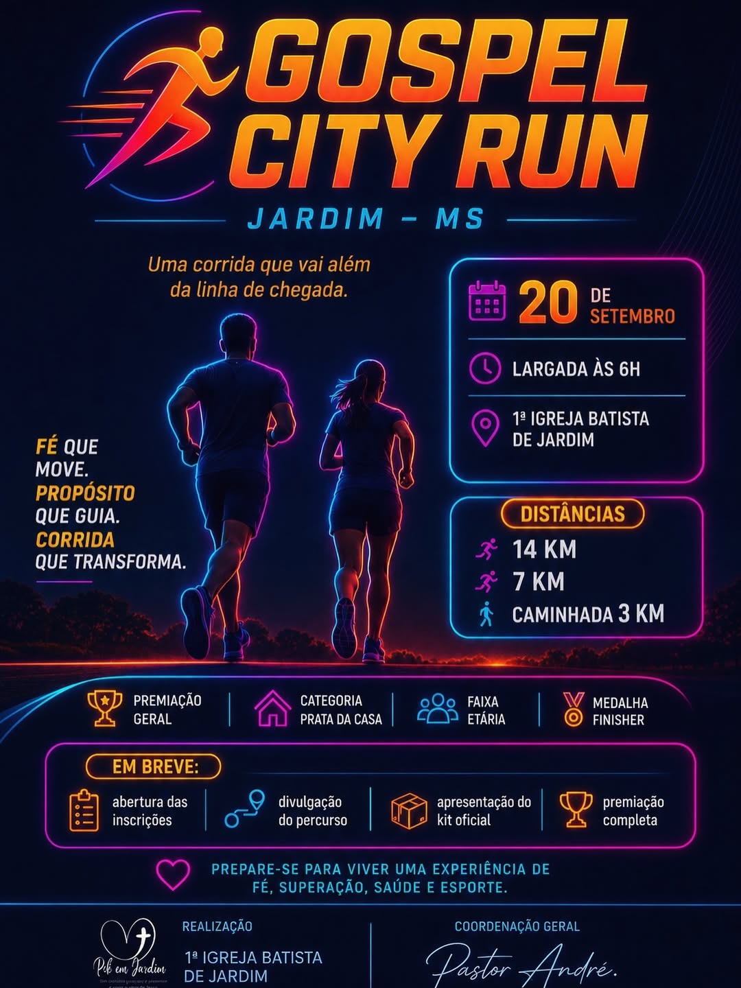 1ª Corrida Gospel Run será realizada em...
