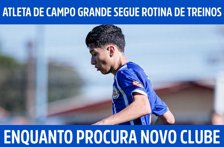 Aos 17 anos, atleta de Campo Grande segue rotina de treinos enquanto procura novo clube