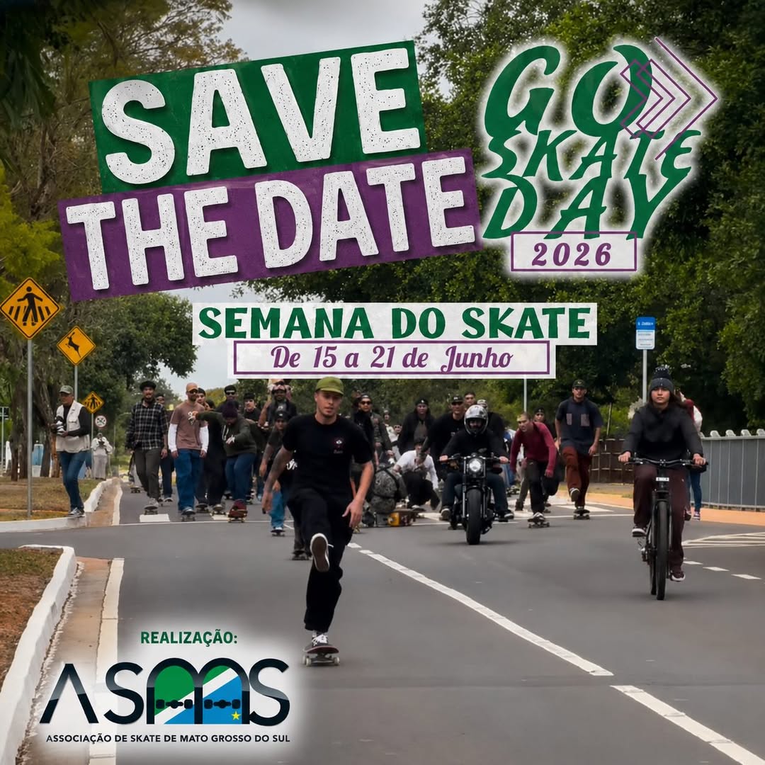 Semana do Skate 2026 será realizada em M...