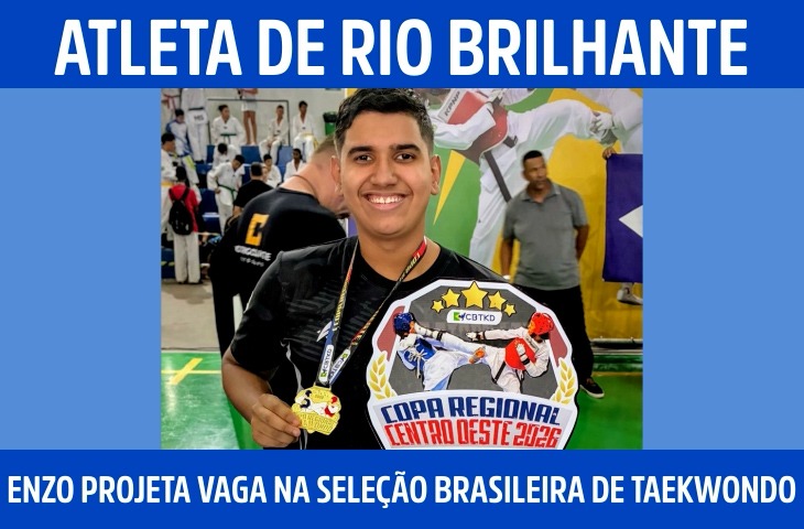 Atleta de Rio Brilhante, Enzo Alves proj...