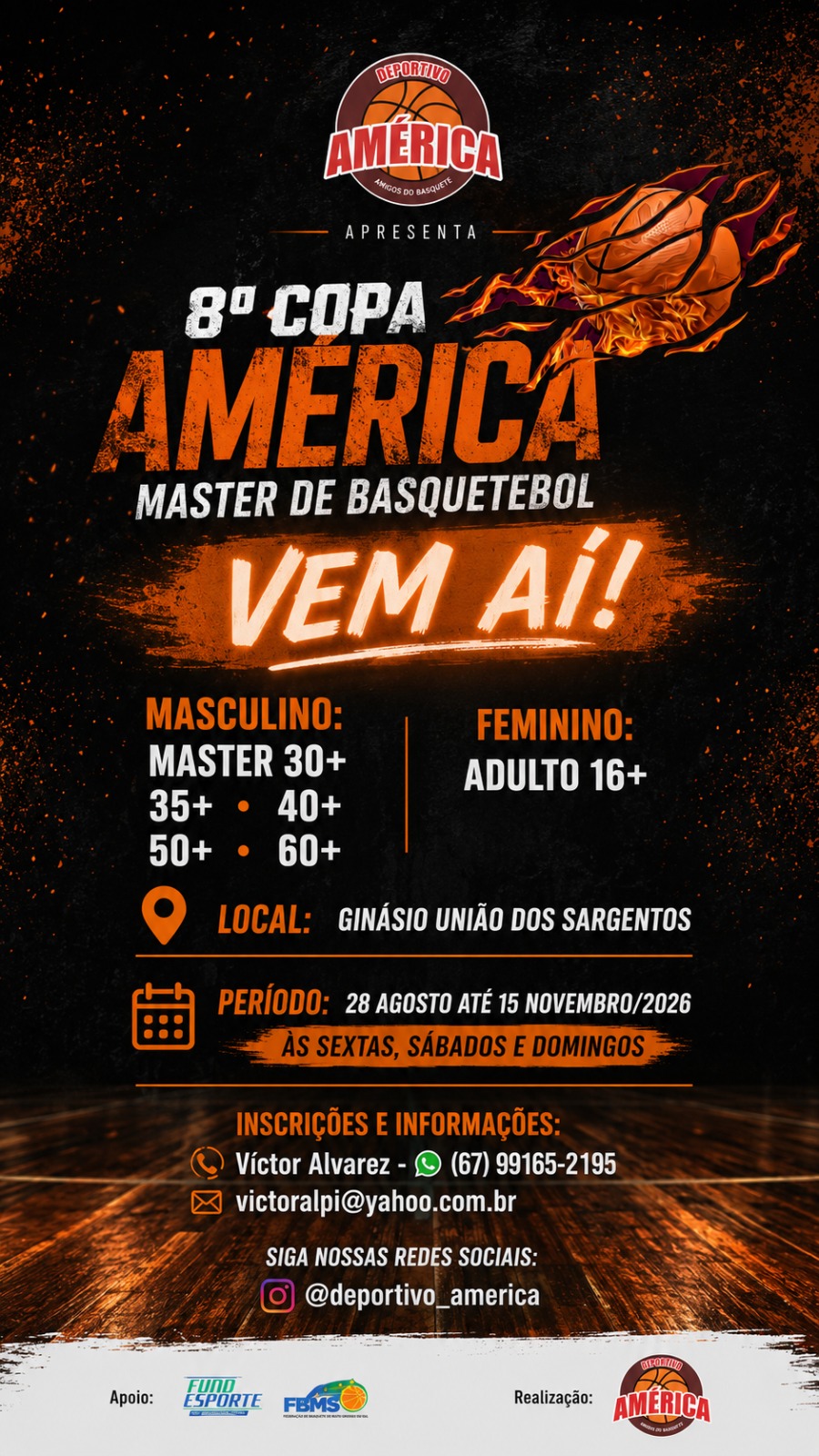 8ª Copa América Máster de Basquetebol será realizada entre agosto e novembro