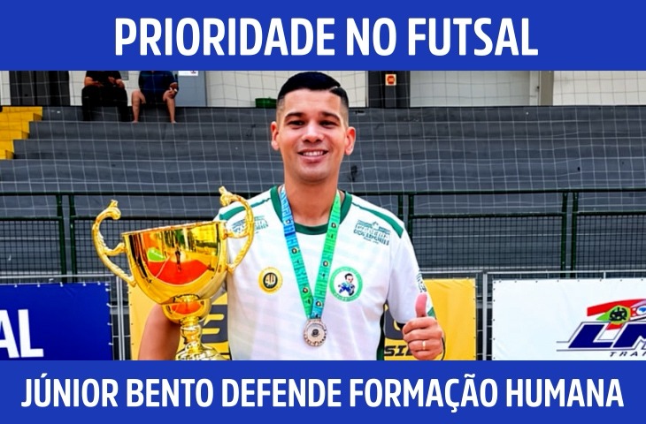 Júnior Bento defende formação humana como prioridade no futsal