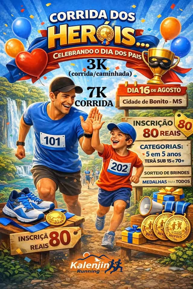 Corrida dos Heróis será realizada em Bon...